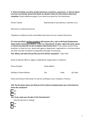 Office of Equal Opportunity Complaint Information Form - South Carolina, Page 6