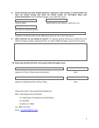 Office of Equal Opportunity Grievance and Complaint Information Form - South Carolina, Page 4