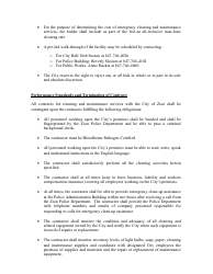 Bid Specifications for Cleaning &amp; Maintenance Services - City of Zion, Illinois, Page 2