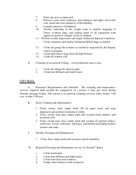 Bid Specifications for Cleaning &amp; Maintenance Services - City of Zion, Illinois, Page 4