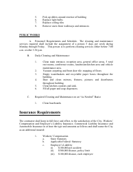 Bid Specifications for Cleaning &amp; Maintenance Services - City of Zion, Illinois, Page 5