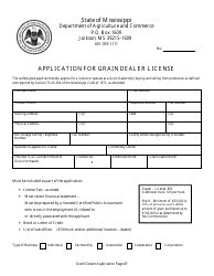 Application for Grain Dealer License - Mississippi, Page 2