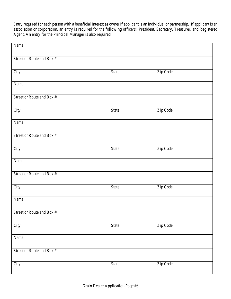 Mississippi Application for Grain Dealer License Fill Out, Sign
