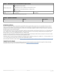 Forme W38-03-2205 Demande De Permis De Gestion Specifique Aux Castors - Quebec, Canada (French), Page 4