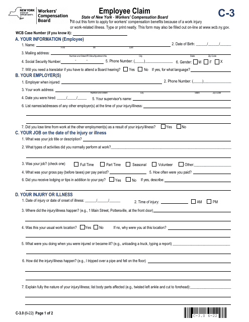 Form C-3  Printable Pdf