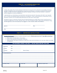 Form ITCD-74 Application to Receive State of Maryland Criminal History Record Information for Private Party Petitioners - Maryland, Page 3