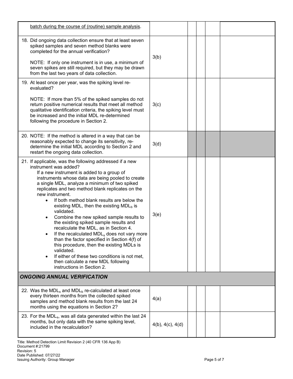Form 21799 MDL Procedure Checklist - Virginia, Page 5