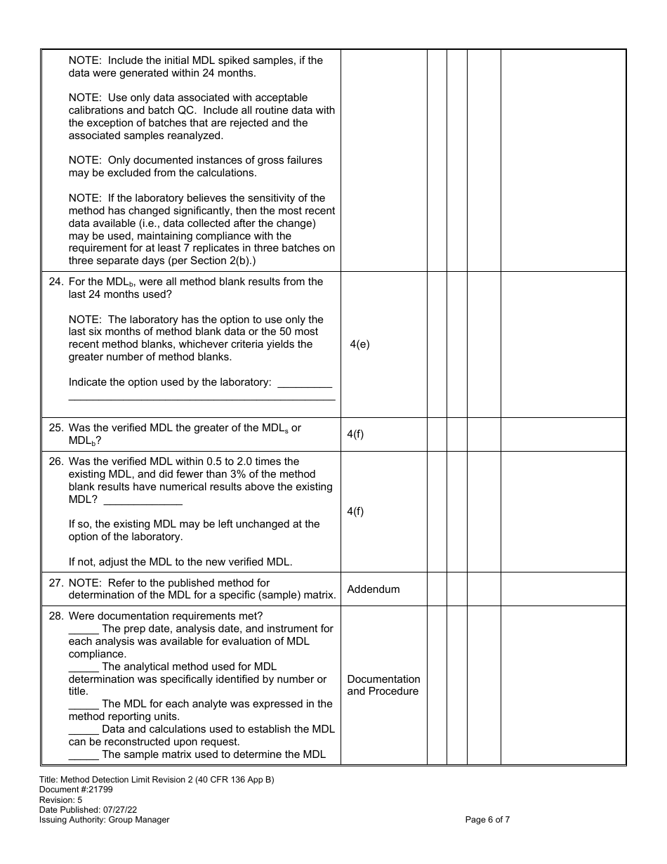 Form 21799 MDL Procedure Checklist - Virginia, Page 6