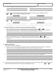 Form ADM-153 Application to Serve as Temporary Judge and/or Settlement Attorney - County of San Diego, California, Page 4