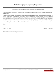 Form ADM-153 Application to Serve as Temporary Judge and/or Settlement Attorney - County of San Diego, California, Page 6