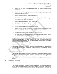 General Permit for a Solid Waste Management Facility - Single-Use Land Treatment Site for Petroleum-Contaminated Soil - Draft - North Dakota, Page 6