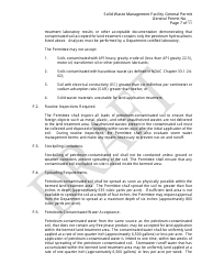 General Permit for a Solid Waste Management Facility - Single-Use Land Treatment Site for Petroleum-Contaminated Soil - Draft - North Dakota, Page 7