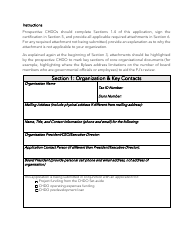 Community Housing Development Organization Certification Application - Arkansas, Page 3
