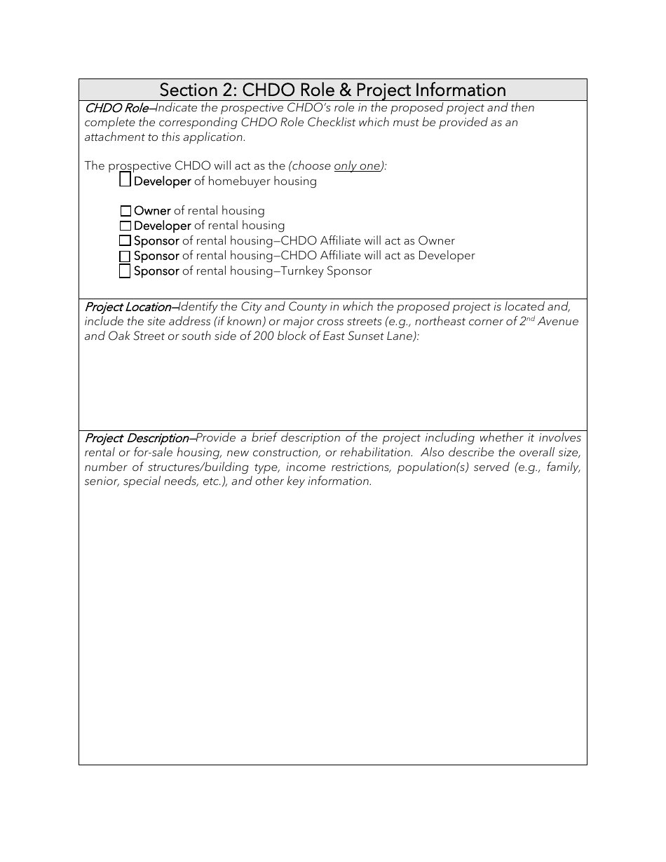 Community Housing Development Organization Certification Application - Arkansas, Page 4