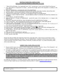 Form MFAPP Application for Annual Mobile Food Unit License - New Hampshire, Page 2