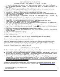 Form FPAPP Application for Annual Food Processing Plant License - New Hampshire, Page 2