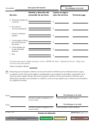 Formulario ADOPT-230 Gastos De Adopcion - California (Spanish), Page 2