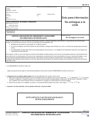 Document preview: Formulario UD-101 Caratula Obligatoria Del Demandante Y Alegaciones Suplementarias - Retencion Ilicita - California (Spanish)