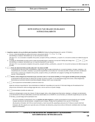 Formulario UD-101 Caratula Obligatoria Del Demandante Y Alegaciones Suplementarias - Retencion Ilicita - California (Spanish), Page 2