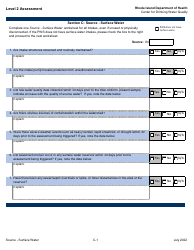 Level 2 Assessment - Center for Drinking Water Quality - Rhode Island, Page 7