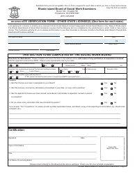 Application for License as a Licensed Clinical Social Worker (Lcsw)/Licensed Independent Clinical Social Worker (Licsw) - (Clinical Exam) - Rhode Island, Page 6