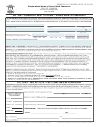 Application for License as a Licensed Clinical Social Worker (Lcsw)/Licensed Independent Clinical Social Worker (Licsw) - (Clinical Exam) - Rhode Island, Page 7