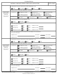 DD Form 2932 National Language Service Corps (Nlsc) Application, Page 4