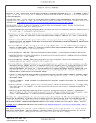 DD Form 2945 Post-government Employment Advice Opinion Request, Page 6