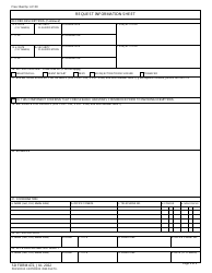 SD Form 472 Request Information Sheet, Page 2