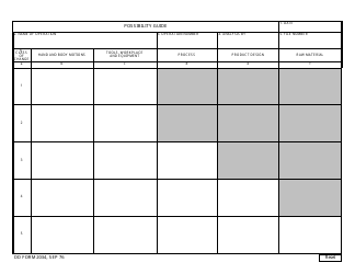 DD Form 2034 Possibility Guide