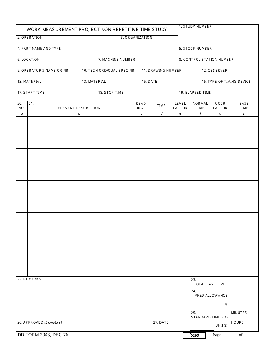 DD Form 2043 - Fill Out, Sign Online and Download Fillable PDF ...