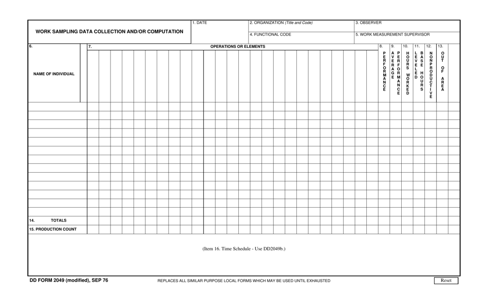 DD Form 2049 - Fill Out, Sign Online and Download Fillable PDF ...