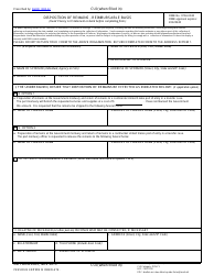 Document preview: DD Form 2065 Disposition of Remains - Reimbursable Basis