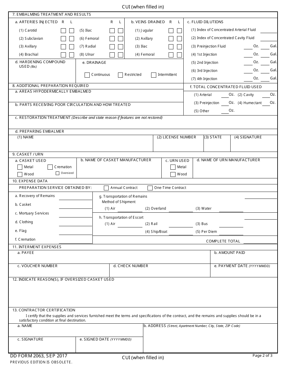 Dd Form 2063 - Fill Out, Sign Online And Download Fillable Pdf 