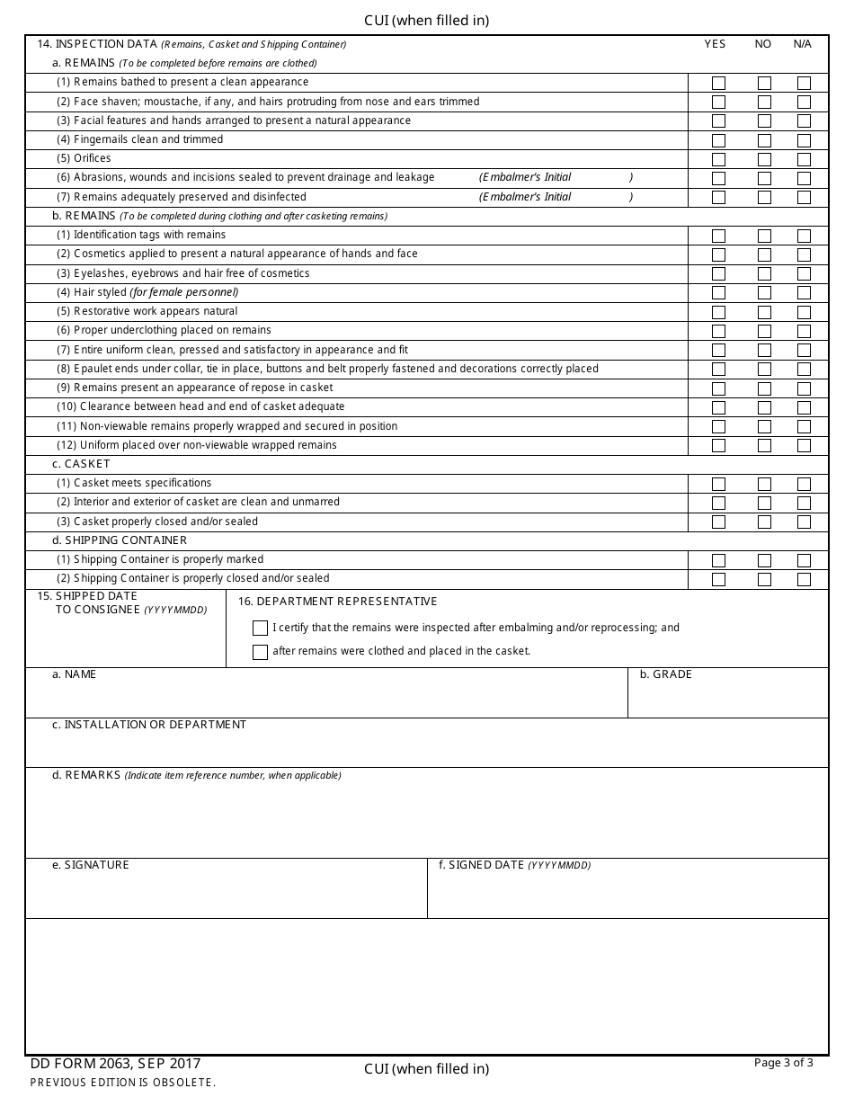 DD Form 2063 - Fill Out, Sign Online and Download Fillable PDF ...