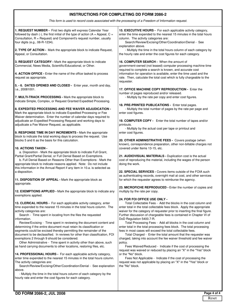 DD Form 2086 2 Fill Out Sign Online And Download Fillable PDF DD Form 2086 2 Fill Out Sign Online And Download Fillable PDF