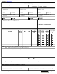Document preview: DD Form 2214 Noise Survey