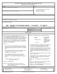 DD Form 2268 Defense Enrollment Eligibility Reporting System (DEERS) Batch Transmittal
