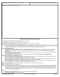 DD Form 2292 Request for Appointment or Renewal of Appointment of Expert or Consultant or Advisory Board Member, Page 2