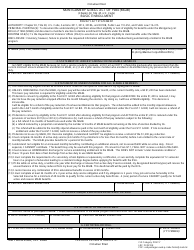 Document preview: DD Form 2366 Basic Enrollment