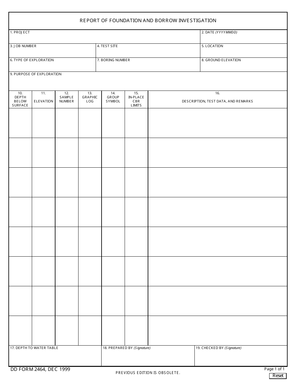 DD Form 2464 - Fill Out, Sign Online and Download Fillable PDF ...