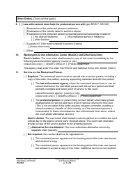 Form PO030 Temporary Protection Order and Hearing Notice - Washington, Page 7