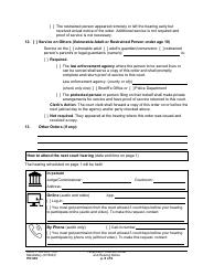 Form PO030 Temporary Protection Order and Hearing Notice - Washington, Page 8