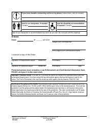 Form PO030 Temporary Protection Order and Hearing Notice - Washington, Page 9