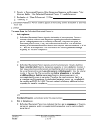 Form WS002 Findings and Order on Review: Weapons Surrender Compliance - Washington, Page 2