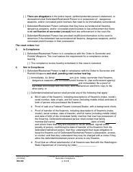 Form WS002 Findings and Order on Review: Weapons Surrender Compliance - Washington, Page 3