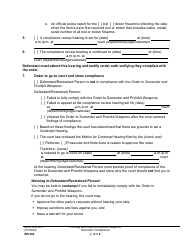 Form WS002 Findings and Order on Review: Weapons Surrender Compliance - Washington, Page 4