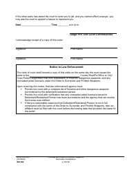 Form WS002 Findings and Order on Review: Weapons Surrender Compliance - Washington, Page 5