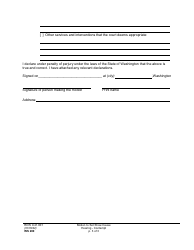 Form WS200 Motion to Set Show Cause Hearing - Contempt - Washington, Page 3