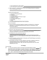 Form WS201 Contempt Hearing Order - Washington, Page 2